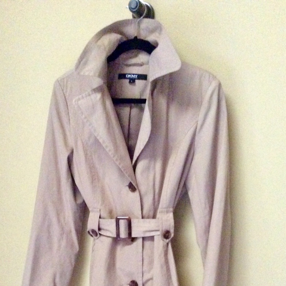 📌DKNY Donna Karan New York Trench Coat Jacket - L
